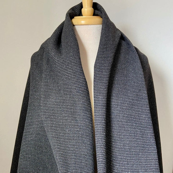 Charcoal & Gray Italian Wool