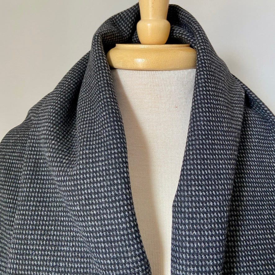 Charcoal & Gray Italian Wool