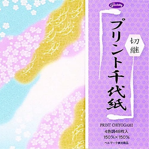 Chiyogami Kiritsunagi - Floral - AITOH Origami