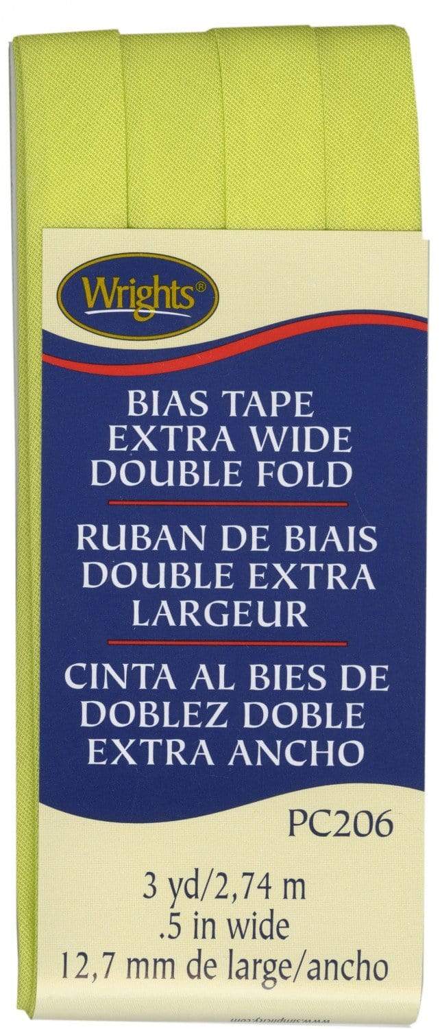 Citron ~ 1/2" Double Fold Bias Tape from Wrights