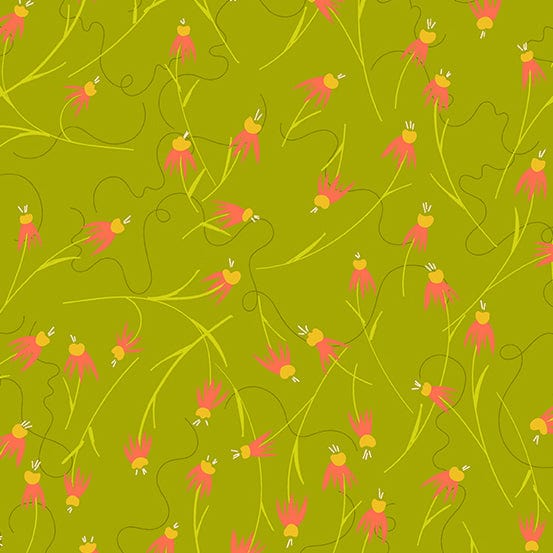 Coneflower in Linen - Wildflowers - Alison Glass