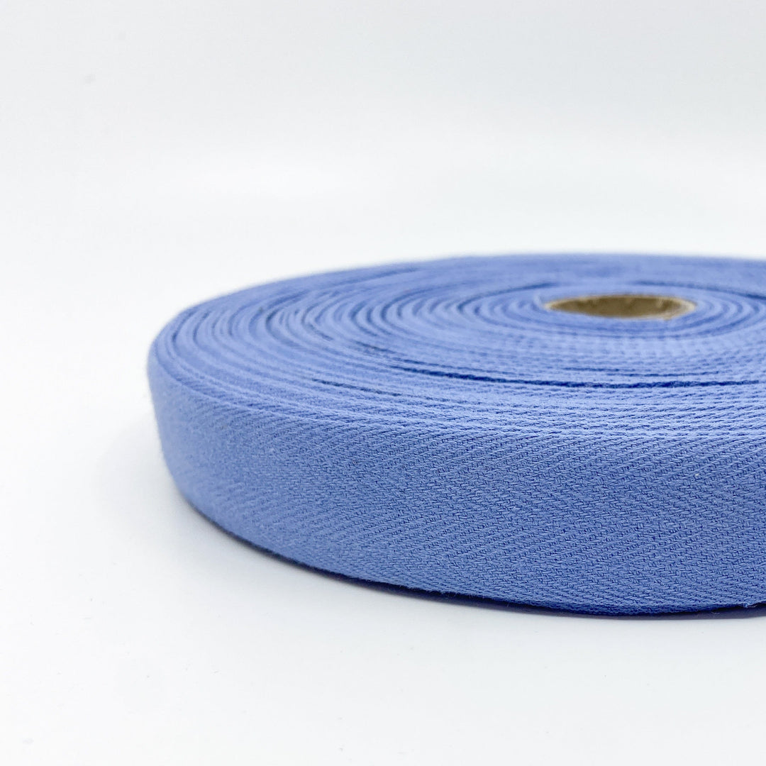 Cotton Twill Tape - Periwinkle - 25mm