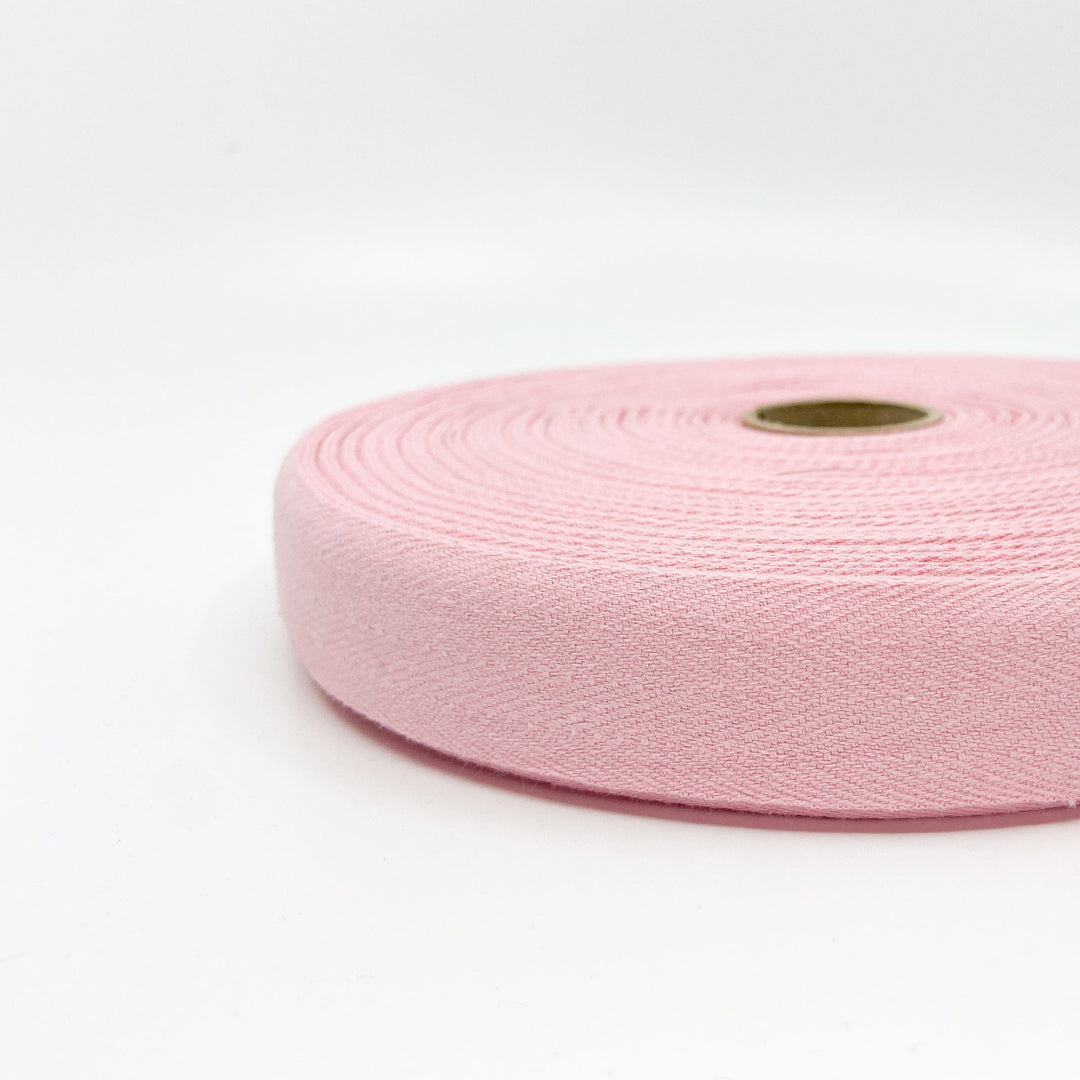 Cotton Twill Tape - Pink - 25mm