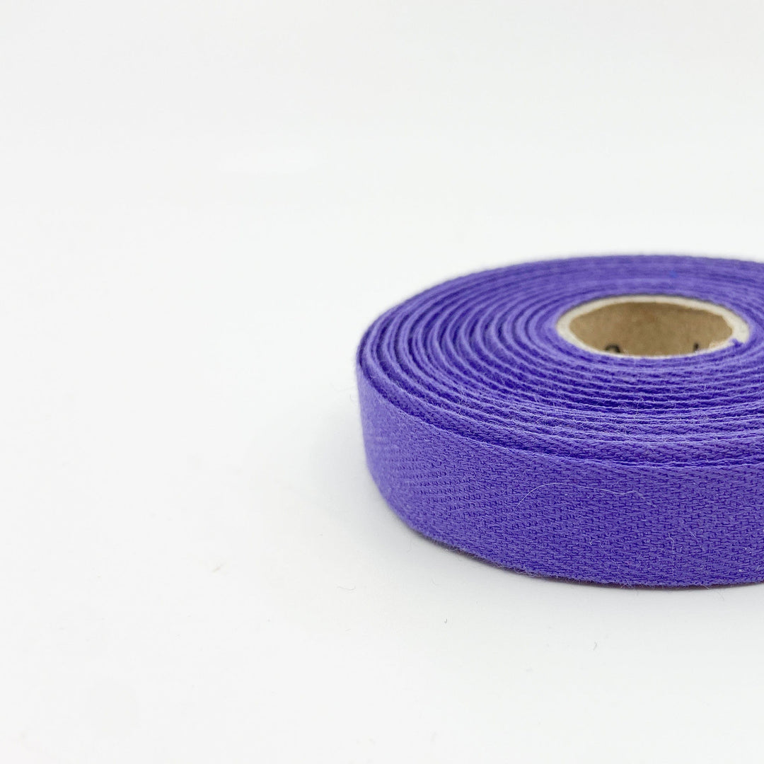 Cotton Twill Tape - Purple - 14mm