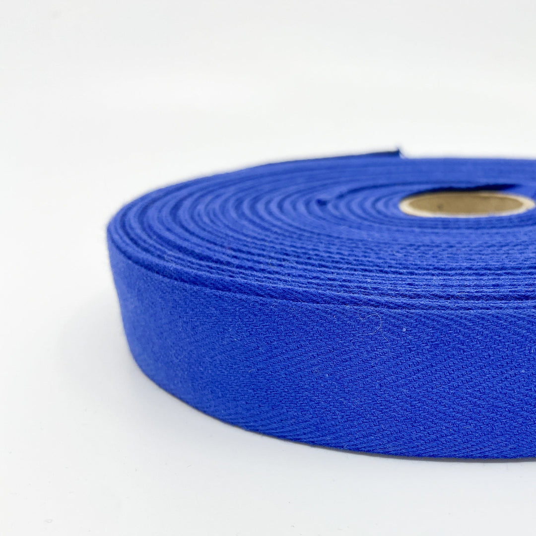 Cotton Twill Tape - Royal Blue - 25mm