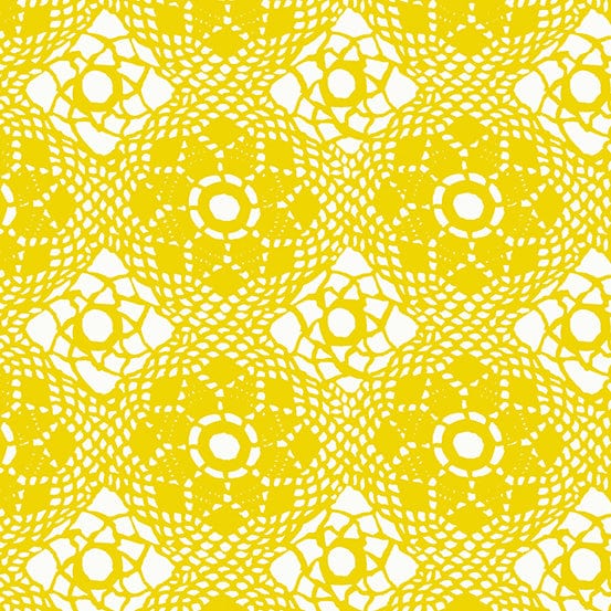 Crochet in Dandelion - Sun Print 2022 (10th Anniversary Collection) by Alison Glass