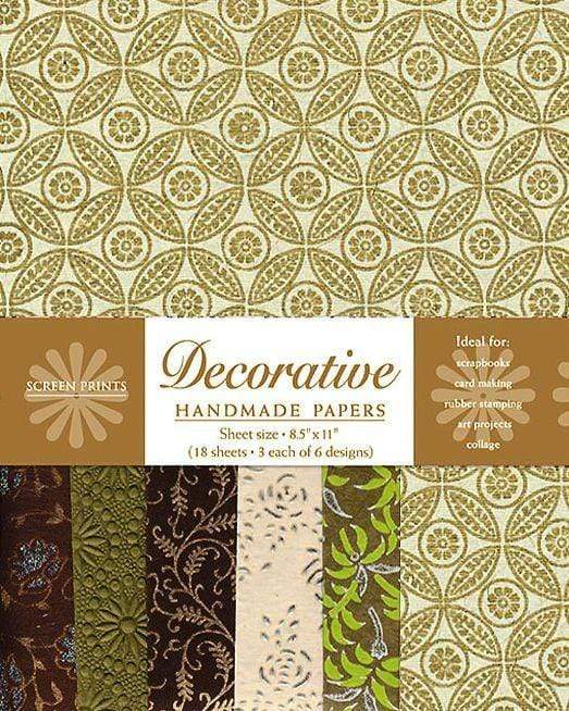 Decorative Paper Pack in Gold and Brown
