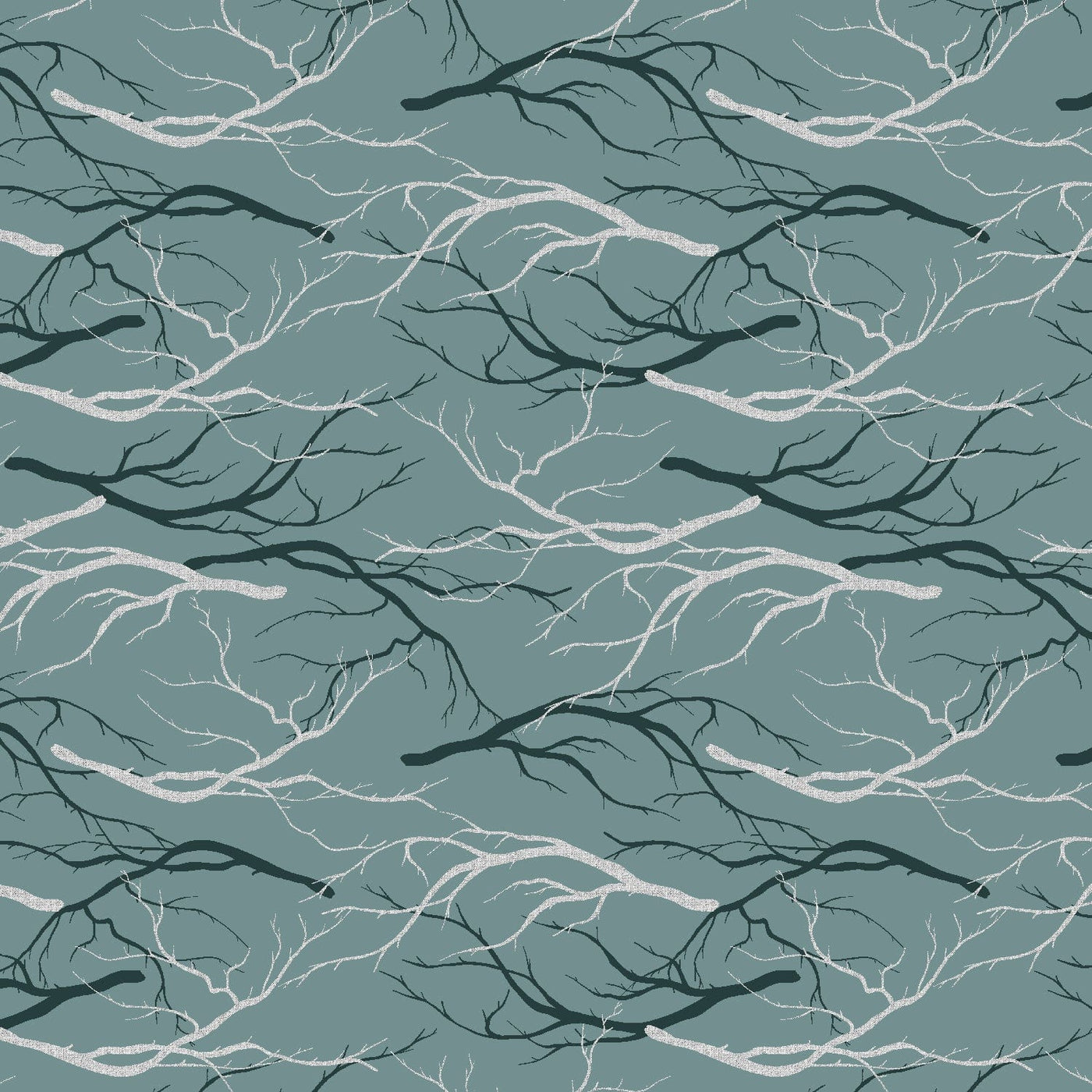 Dense Forest in Metallic Teal - Magic of Yosemite Collection - RJR