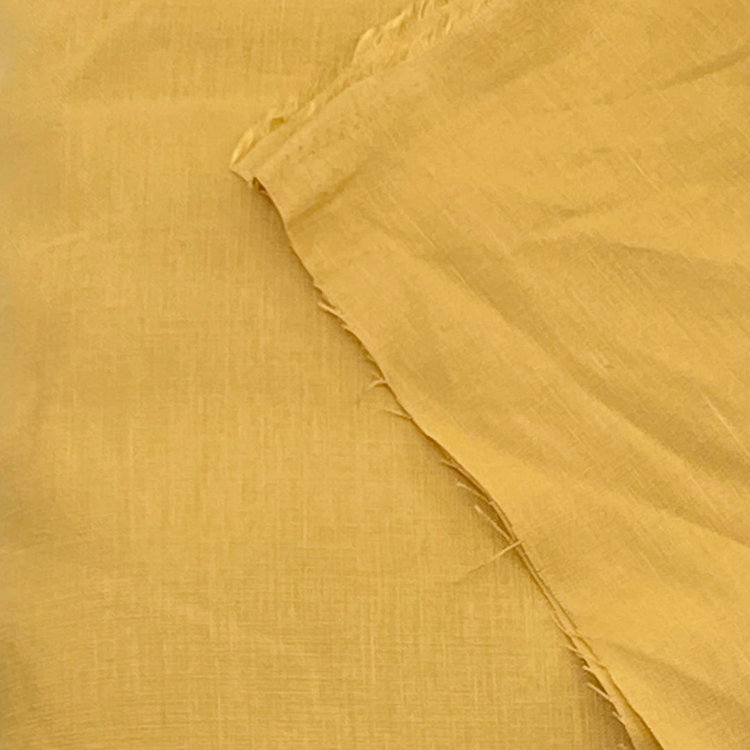 Driftwood Linen in Mustard - Pillow Cut - 22" x 29"