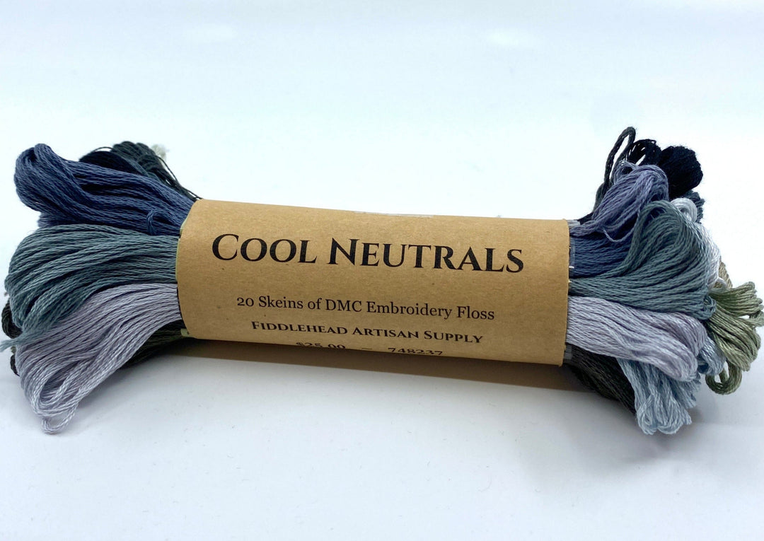 Embroidery Floss Bundle ~ Cool Neutrals