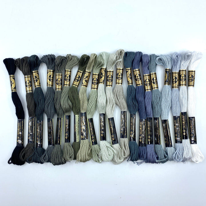 Embroidery Floss Bundle ~ Cool Neutrals