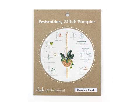 Embroidery Sampler ~ Hanging Plant
