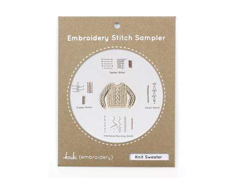 Embroidery Sampler ~ Knit Sweater