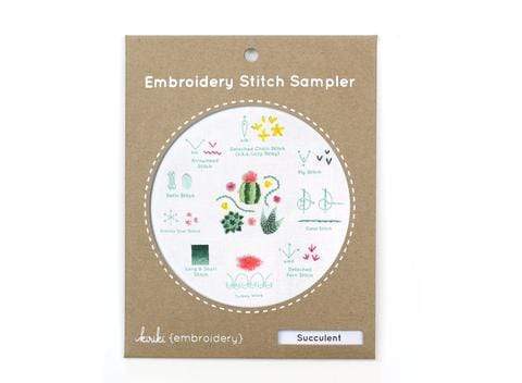 Embroidery Sampler ~ Succulent