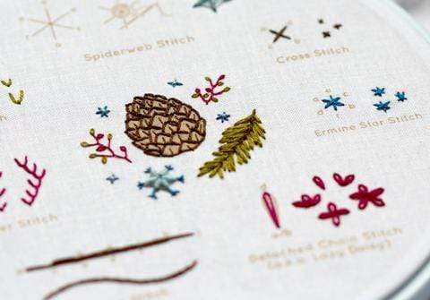 Embroidery Sampler ~ Winter