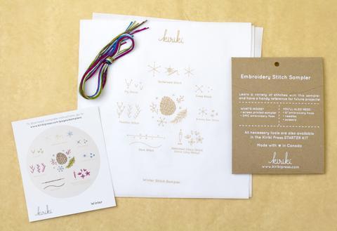 Embroidery Sampler ~ Winter