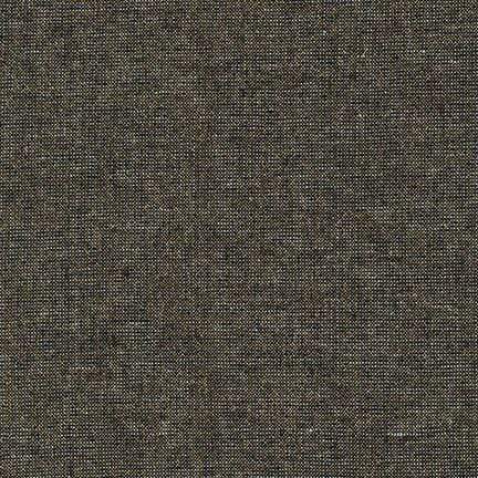 Essex Metallic Linen Cotton Blend in Black