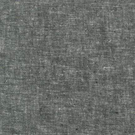 Essex Yarn Dyed Linen Cotton Blend in Black