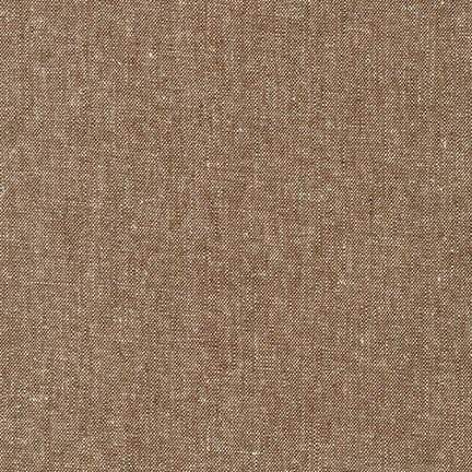 Essex Yarn Dyed Linen Cotton Blend in Nutmeg