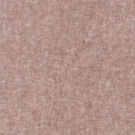 Essex Yarn Dyed Linen Cotton Blend in Rust