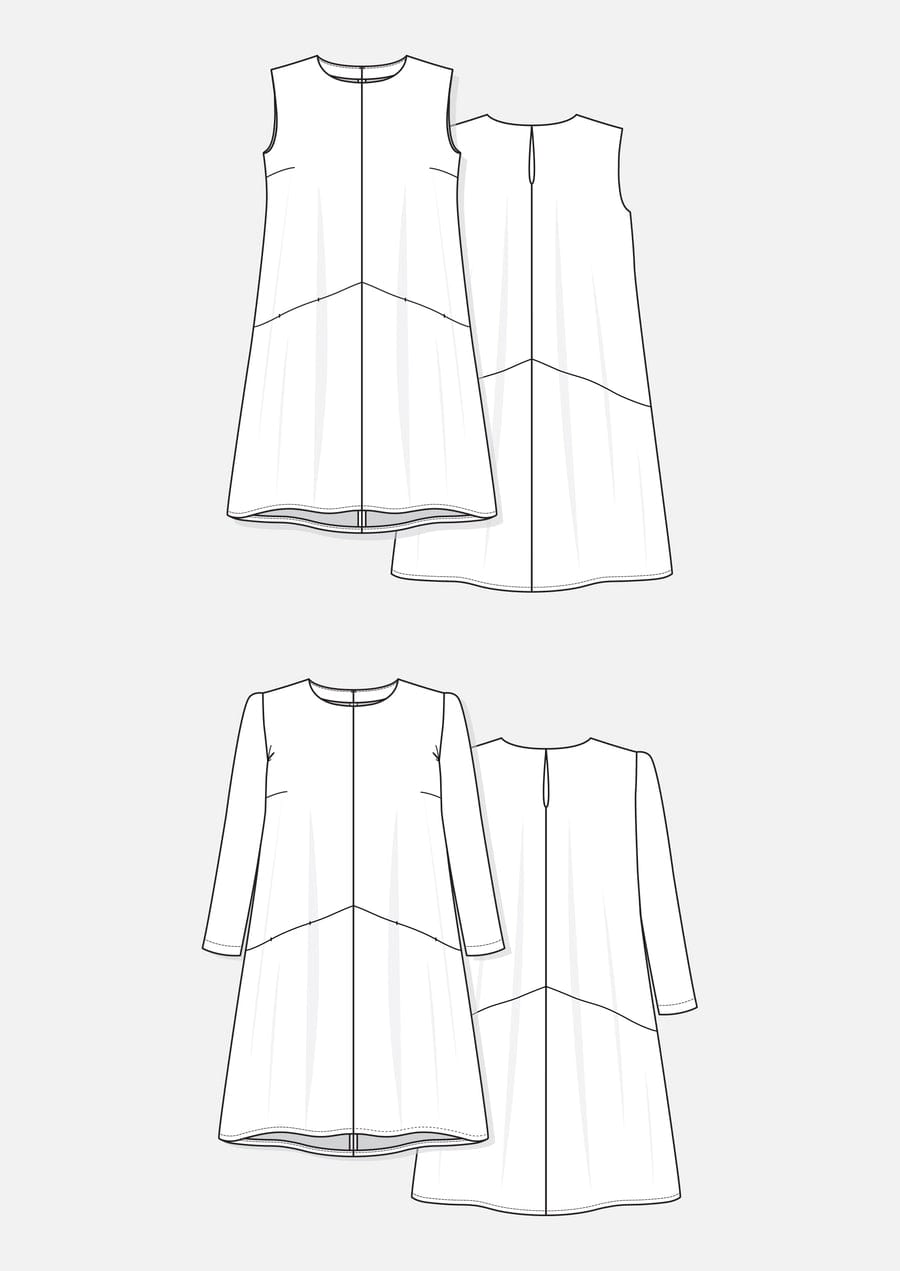 Farrow Dress Sizes 0-30 - Grainline Studio