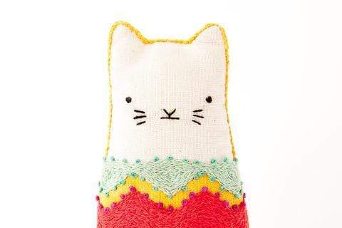 Fiesta Cat Embroidery Kit from Kiriki