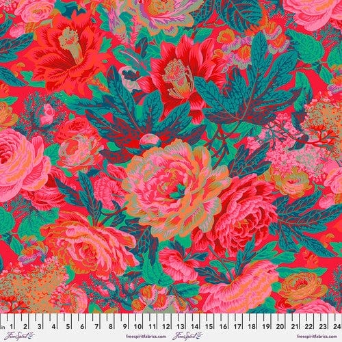 Floral Burst in Red - Kaffe Fassett Collective