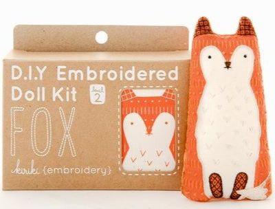 Fox Embroidery Kit from Kiriki