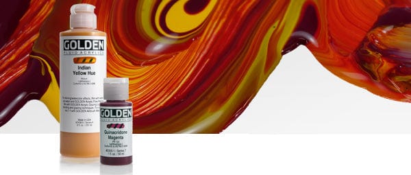 Golden Fluid Acrylic Paint 1oz. Bottle - Primary Magenta #2421