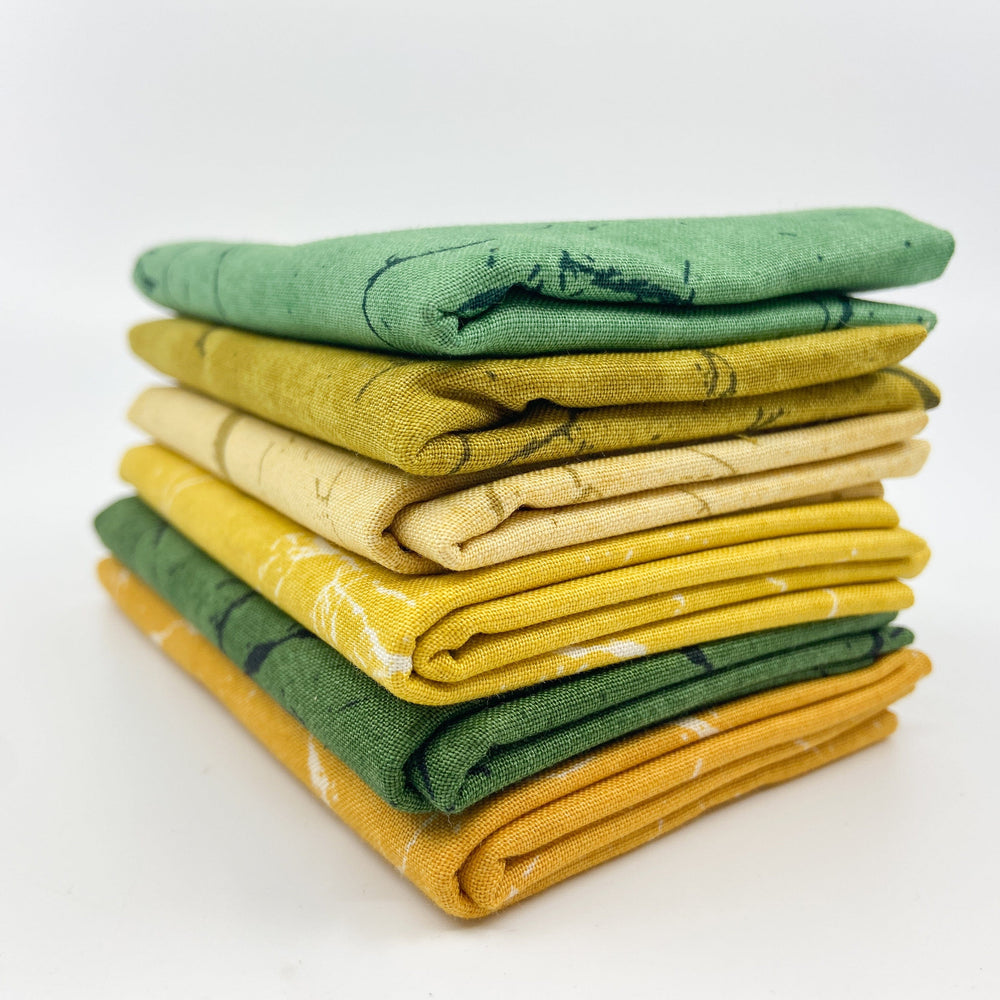 Greens + Yellows from Piertra by Giucy Giuce - Fat Quarter Bundle