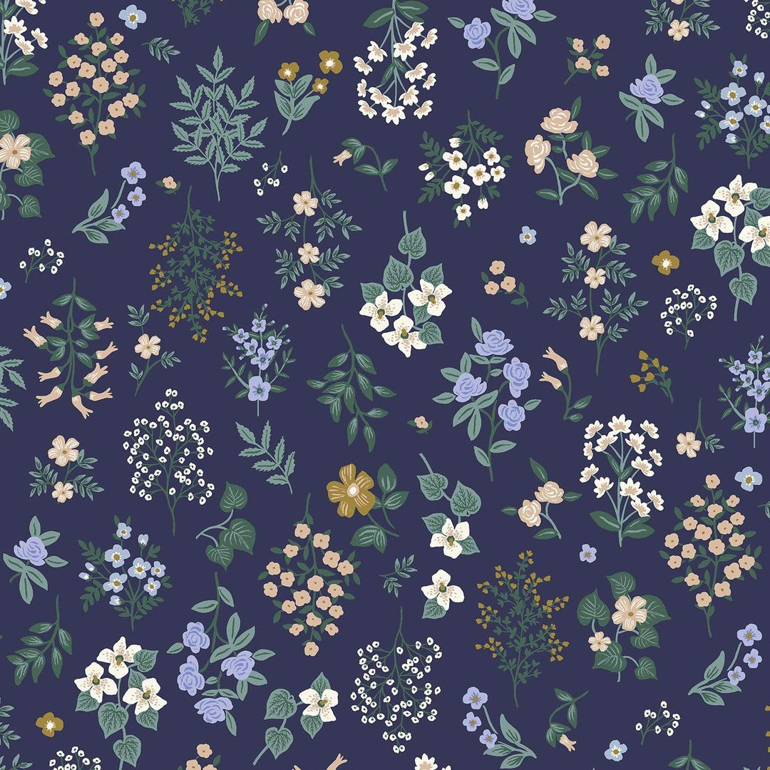 Hawthorn in Navy - Strawberry Fields by Rifle Paper Co.