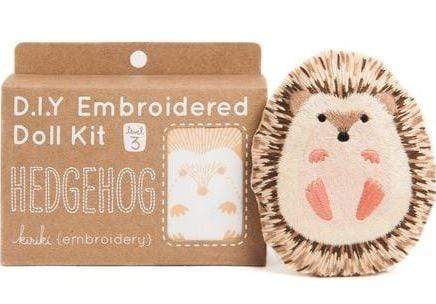 Hedgehog Embroidery Kit from Kiriki