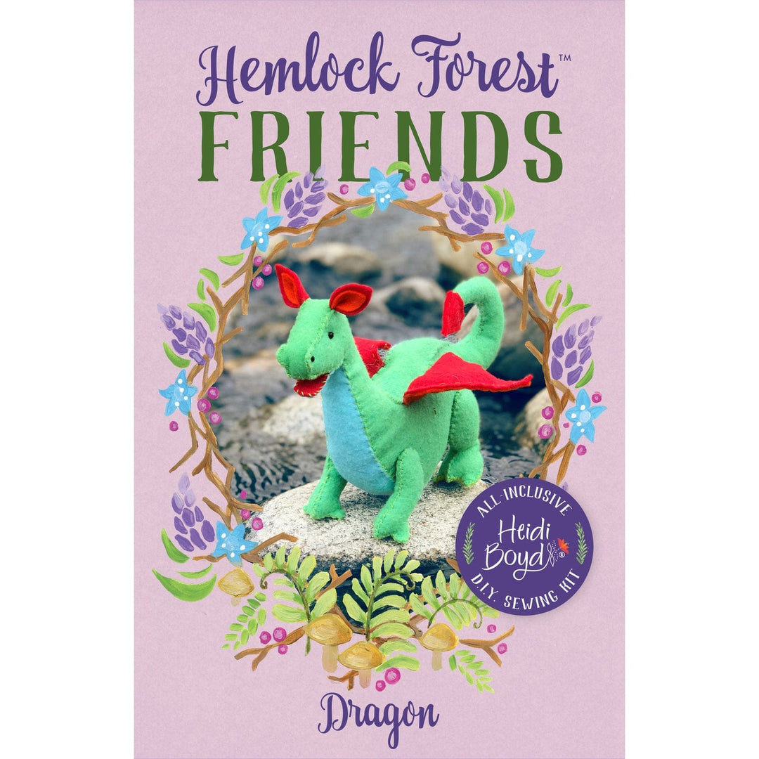 Hemlock Forest Softie Kit  - Dragon - Heidi Boyd