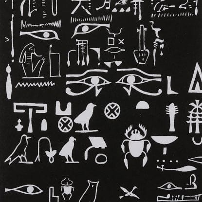 Hieroglyphs on Black - Wish You Were Here Collection from Alexander Henry