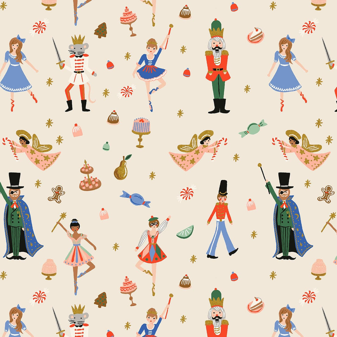 Holiday Classics - Land of Sweets Cream Metallic  - Rifle Paper Co.