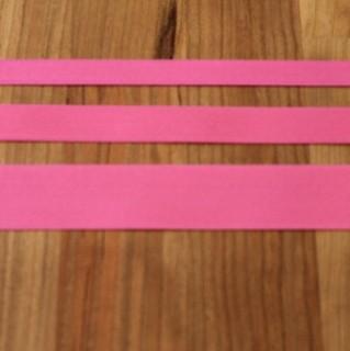 Hot Pink Cotton Ribbon with Satin Finish