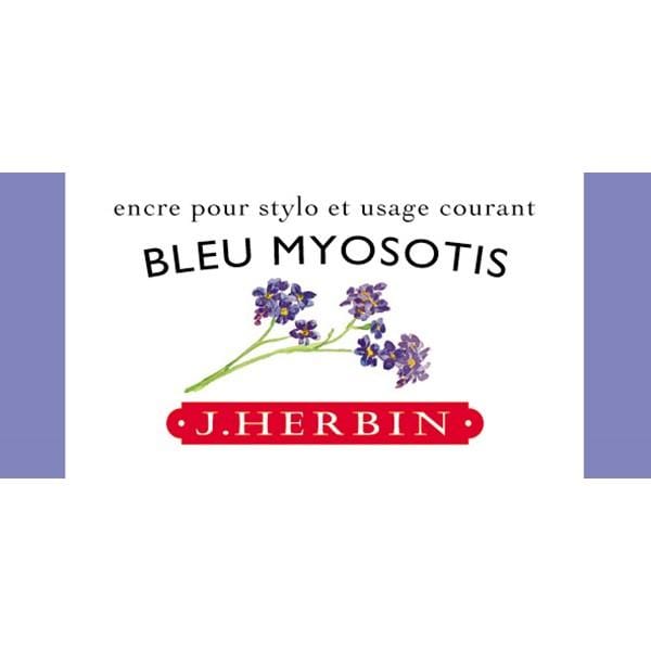 J. Herbin, Six ink cartridges, Bleu Myosotis