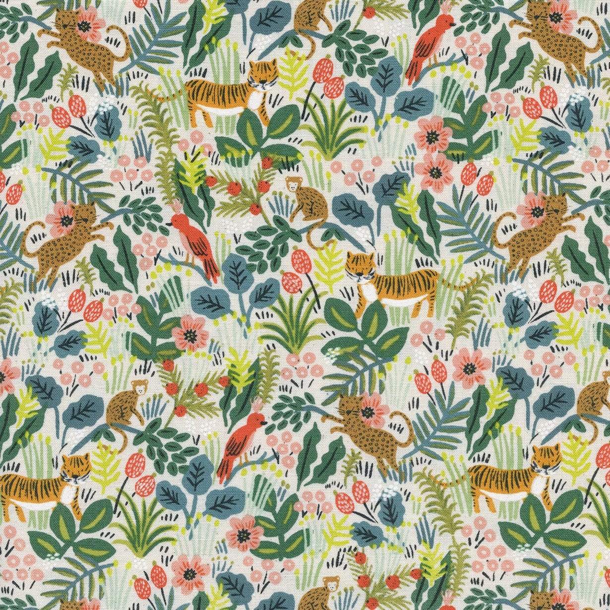 Jungle in Natural ~ Menagerie by Rifle Paper Co.