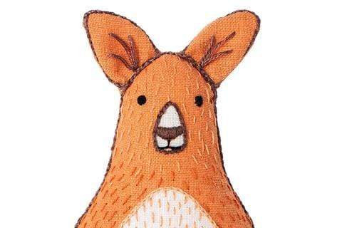 Kangaroo Embroidery Kit from Kiriki
