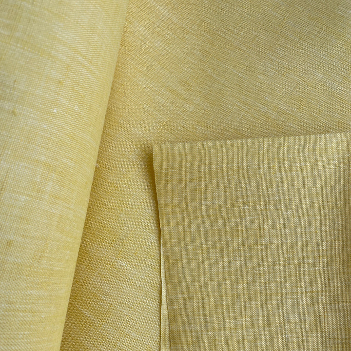 Laminated Linen in Spring Yellow
