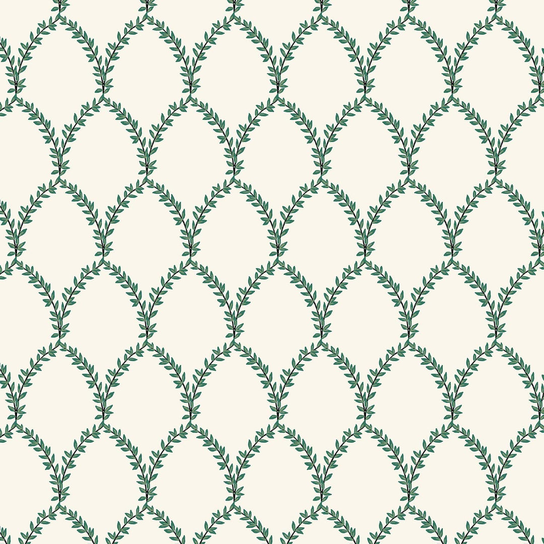 Laurel in Green and Cream - Strawberry Fields by Rifle Paper Co.
