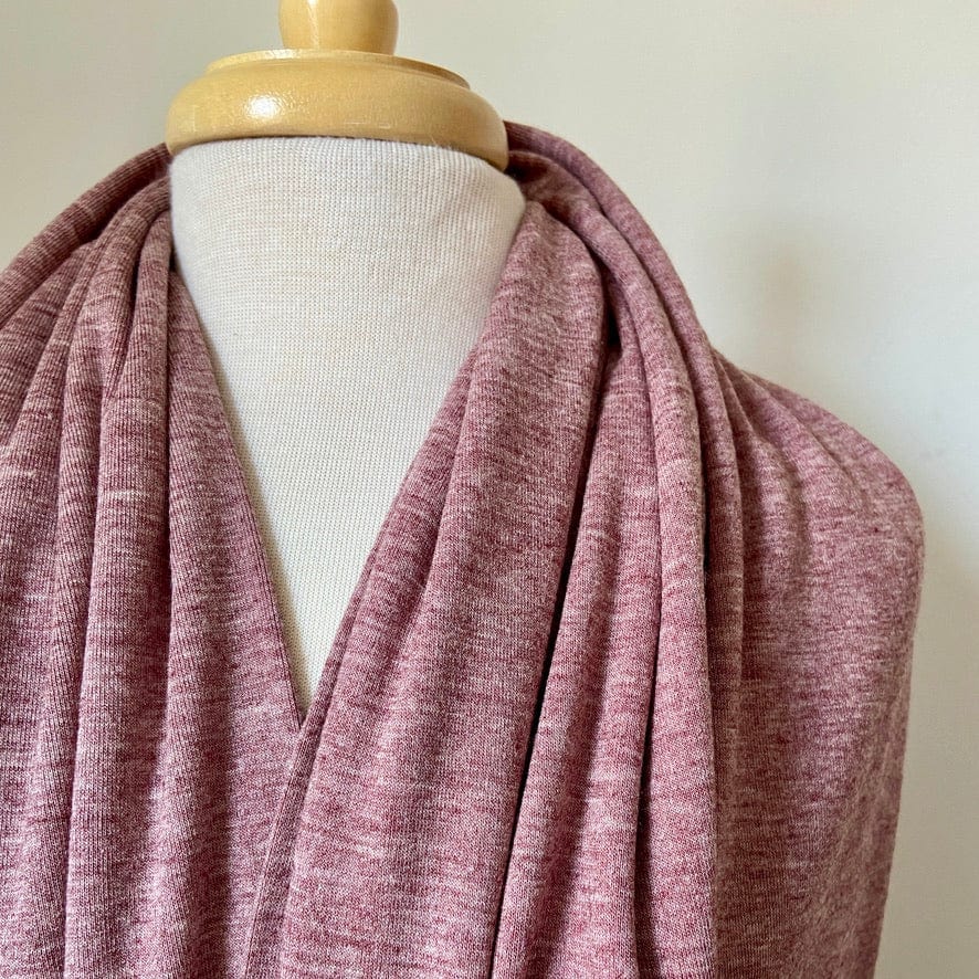 Lavender Rose Wool Rib Knit