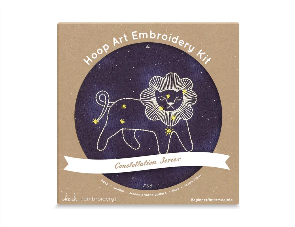 Leo Embroidery Kit - Constellation Series from Kiriki