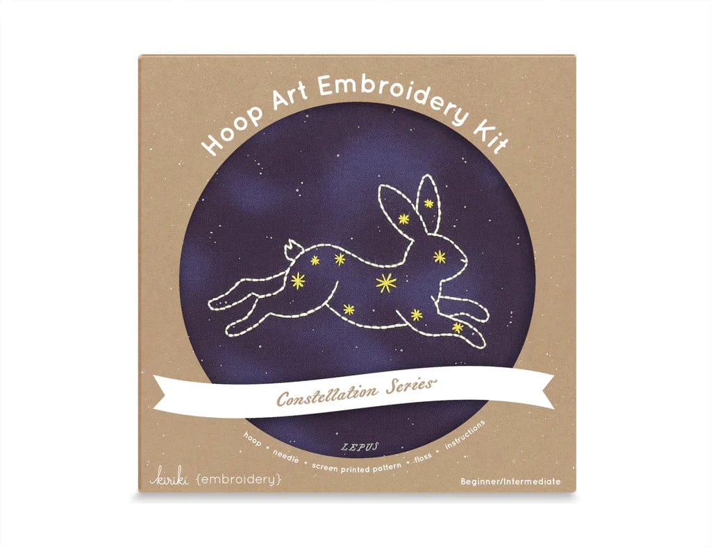 Lepus Embroidery Kit - Constellation Series from Kiriki