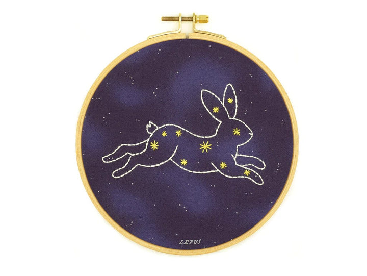 Lepus Embroidery Kit - Constellation Series from Kiriki