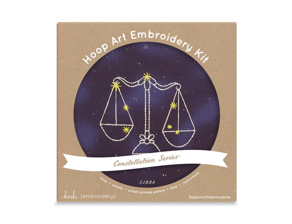 Libra Embroidery Kit - Constellation Series from Kiriki