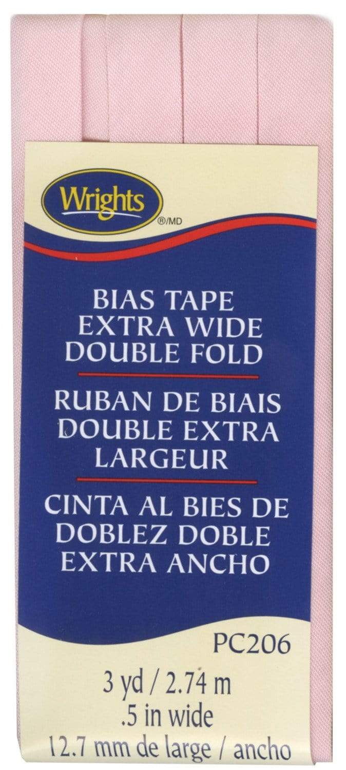Light Pink, 1/2" Double Fold Bias Tape, Wrights