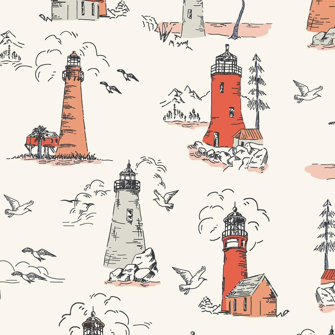 Lighthouse on Glow - Smooth Seas Collection - by RJR Studio