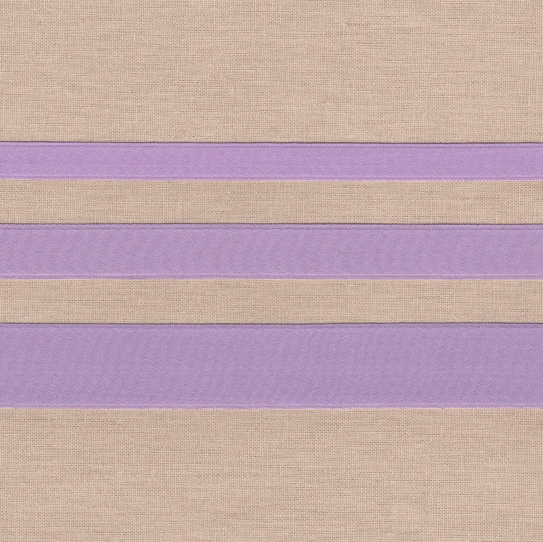 3/8" wide Lilac Cotton Ribbon with Satin Finish