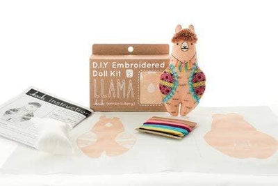 Llama Embroidery Kit from Kiriki
